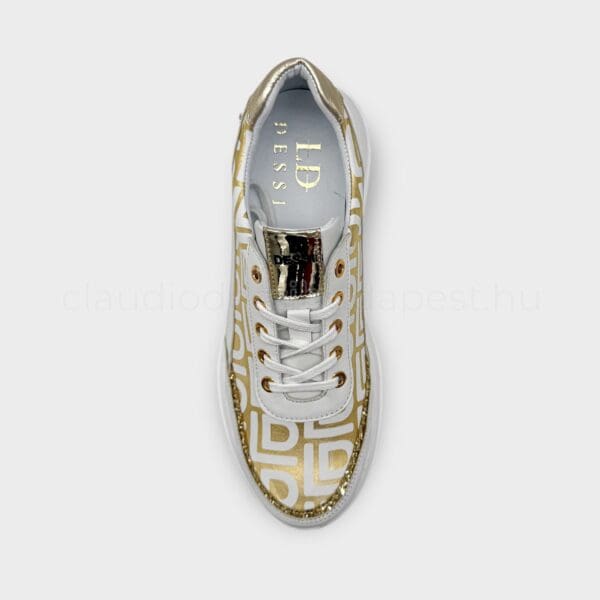 Lux By Dessi sneaker Hanza-23-20 fehér arany/LD - Image 5