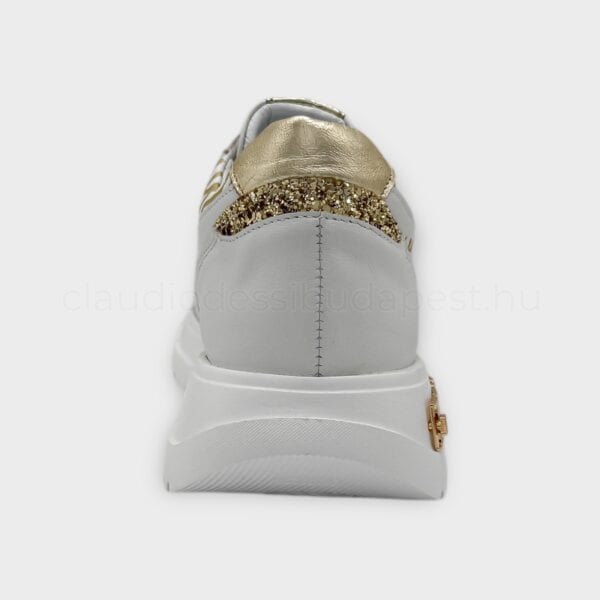 Lux By Dessi sneaker Hanza-23-20 fehér arany/LD - Image 4