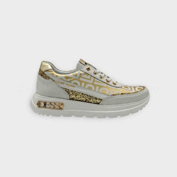 Lux By Dessi sneaker Hanza-23-20 fehér arany/LD - Image 2