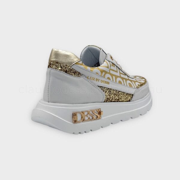 Lux By Dessi sneaker Hanza-23-20 fehér arany/LD - Image 3
