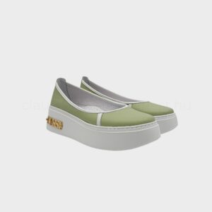 Lux By Dessi slipon - Hanza23-77/17 pisztácia zöld fehér
