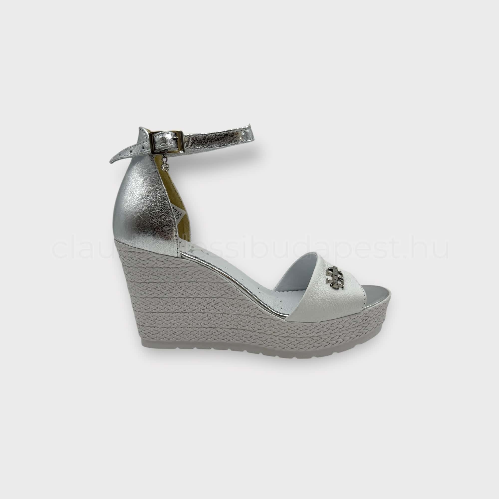 Lux By Dessi telitalpú szandál - 920/0654 fehér ezüst - Image 2