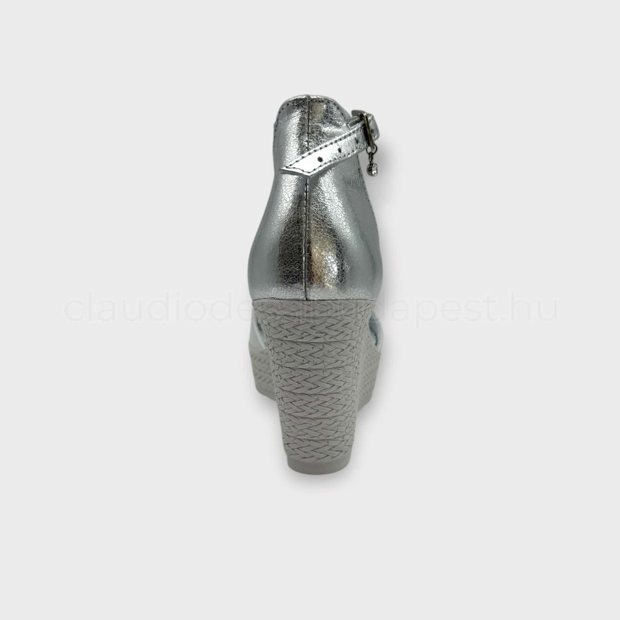 Lux By Dessi telitalpú szandál - 920/0654 fehér ezüst - Image 4