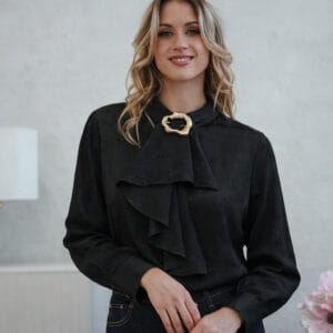 Lux By Dessi felső - fekete ing