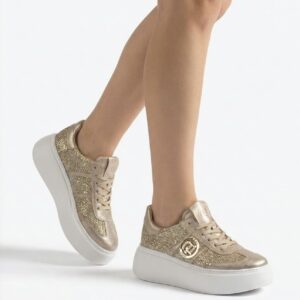 Lux by Dessi Sneaker Hanza23-108/luna platina brokát