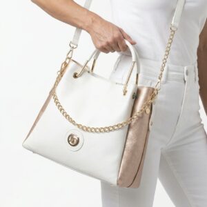 Lux By Dessi kézitáska - 576 fehér platina