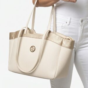 Lux By Dessi váll/kézitáska - 938 bézs platina