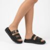 Lux By Dessi szandál - 4403-105/IZA fekete raffia