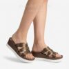 Lux By Dessi papucs - 4403-112/0715 csokibarna arany