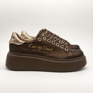 Lux By Dessi sneaker - Hanza-121 csokibarna perla