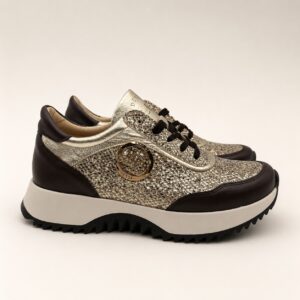 Lux By Dessi sneaker - Hanza23-123 csokibarna platina